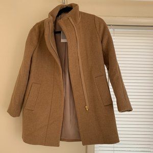 J Crew City Coat in Camel size Petite 0 NWT